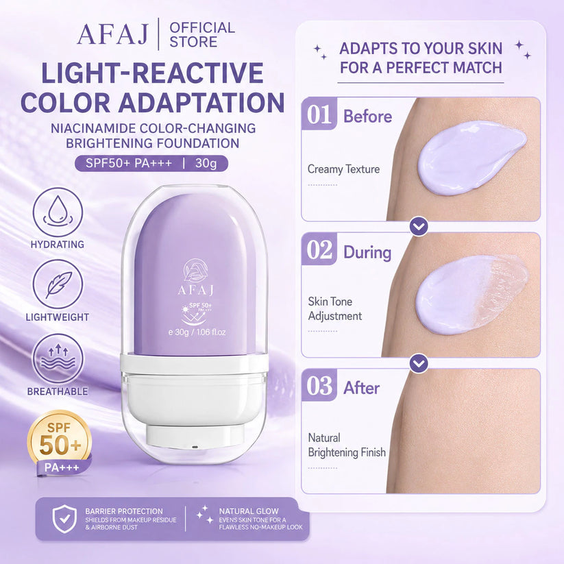 AFAJ Niacinamide Color Changing Foundation SPF50+ PA+++