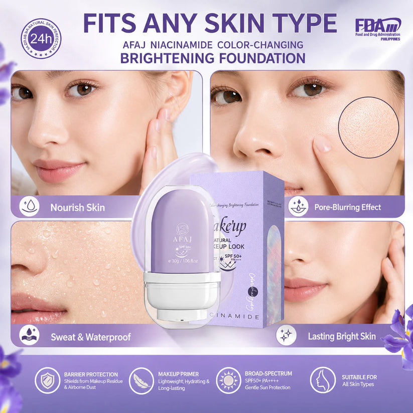 AFAJ Niacinamide Color Changing Foundation SPF50+ PA+++