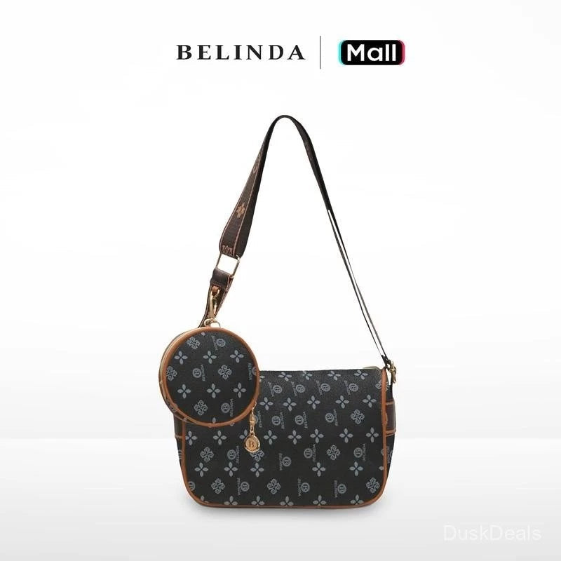 2-IN-1 Mini Monogram Pattern Bag with Coin Purse