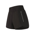 High-Waisted Sports Shorts with Zipper Pocket