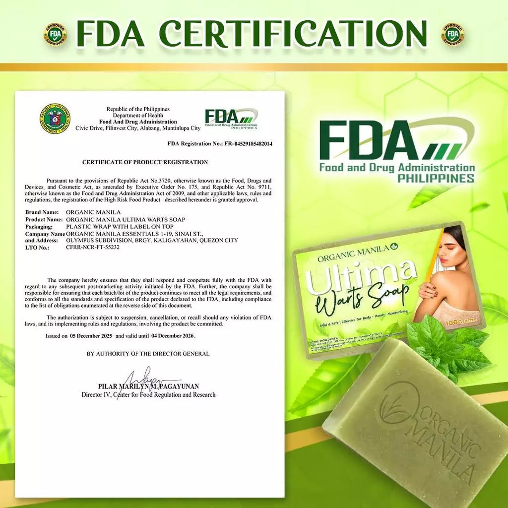 ORGANIC MANILA Ultima Warts Soap 100g