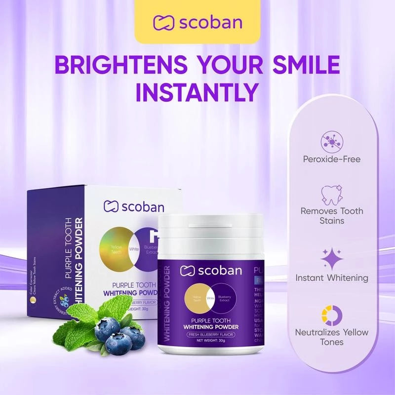 SCOBAN Purple Tooth Whitening Powder