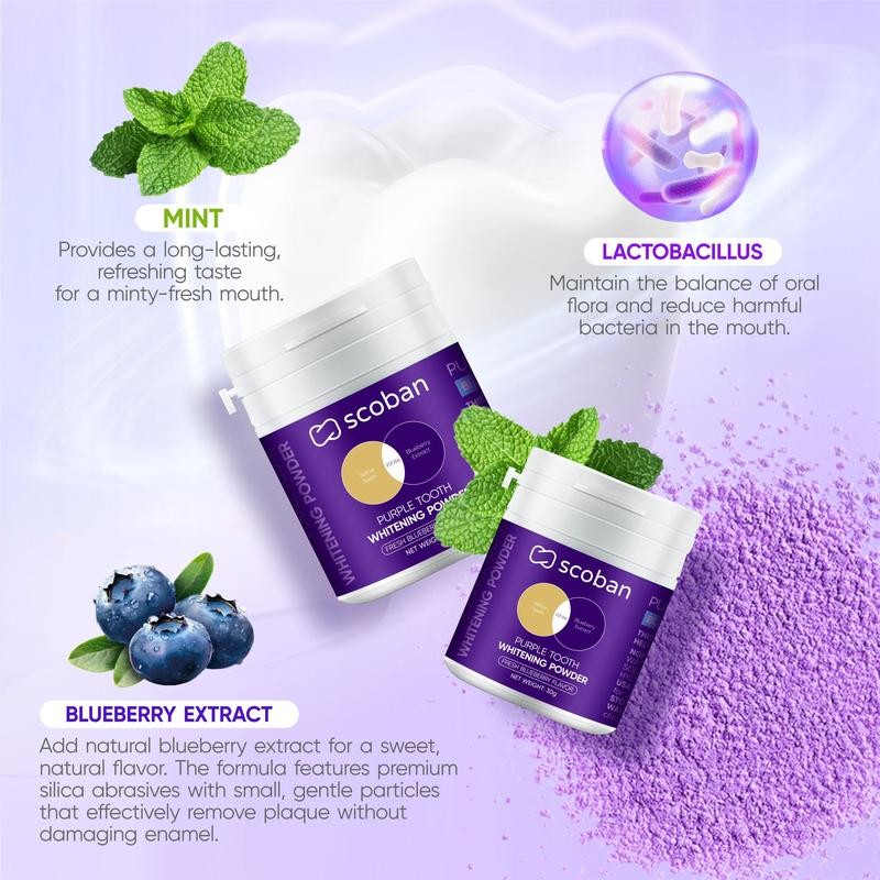 SCOBAN Purple Tooth Whitening Powder
