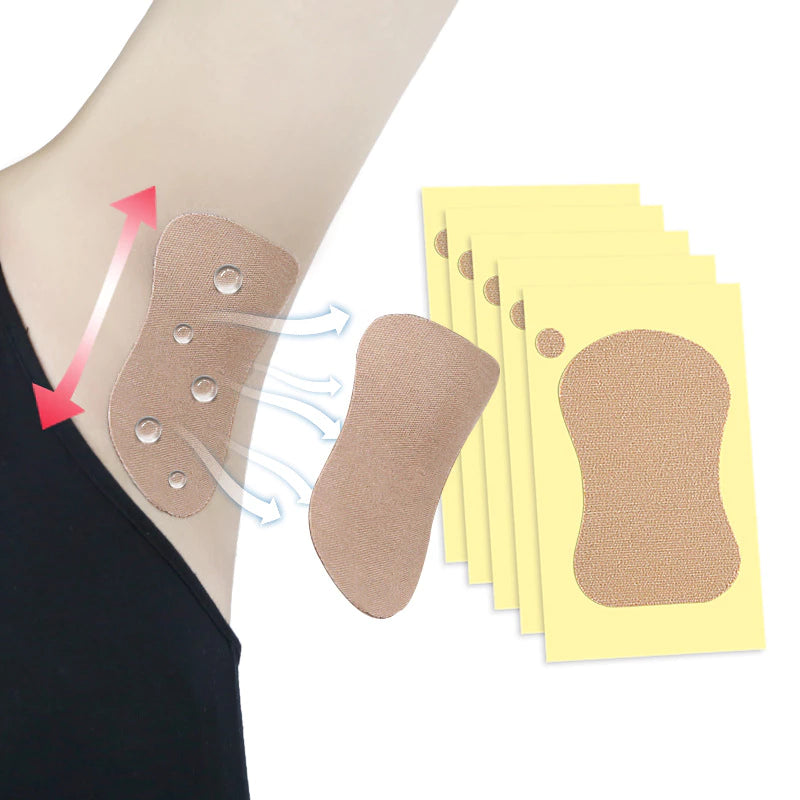 10pcs Antiperspirant Underarm and Foot Sweat Absorbent Invisible Pads